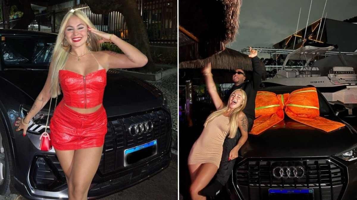 Lara Jucá ganhou carro com direito a laço vermelho