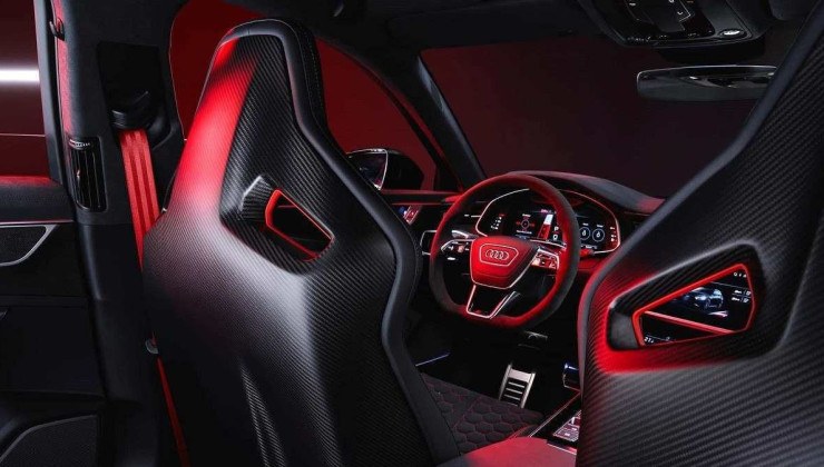 Interior da Audi RS6 Avant GT.
