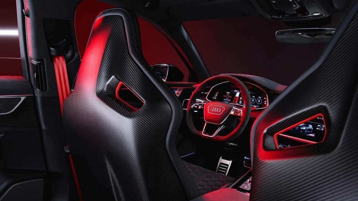 Interior da Audi RS6 Avant GT.