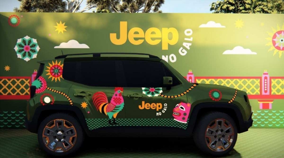 Jeep Renegade personalizado estará presente no bloco de carnaval Galo da Madrugada para fortalecimento de marca