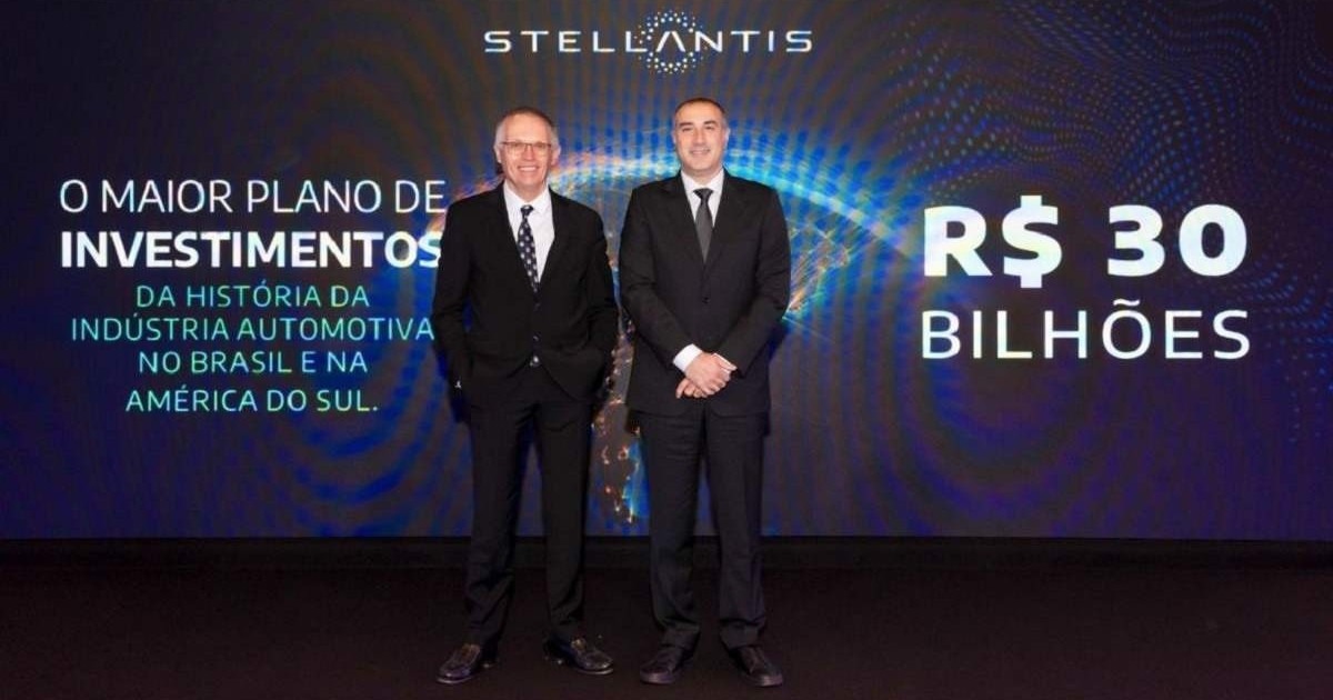 Grupo Stellantis anuncia investimento de R$ 30 bilhões
