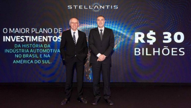 Grupo Stellantis anuncia investimento de R$ 30 bilhões