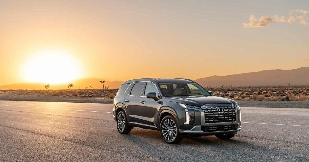 O Palisade é um SUV grande e luxuoso, com oito lugares divididos em três fileiras de assentos