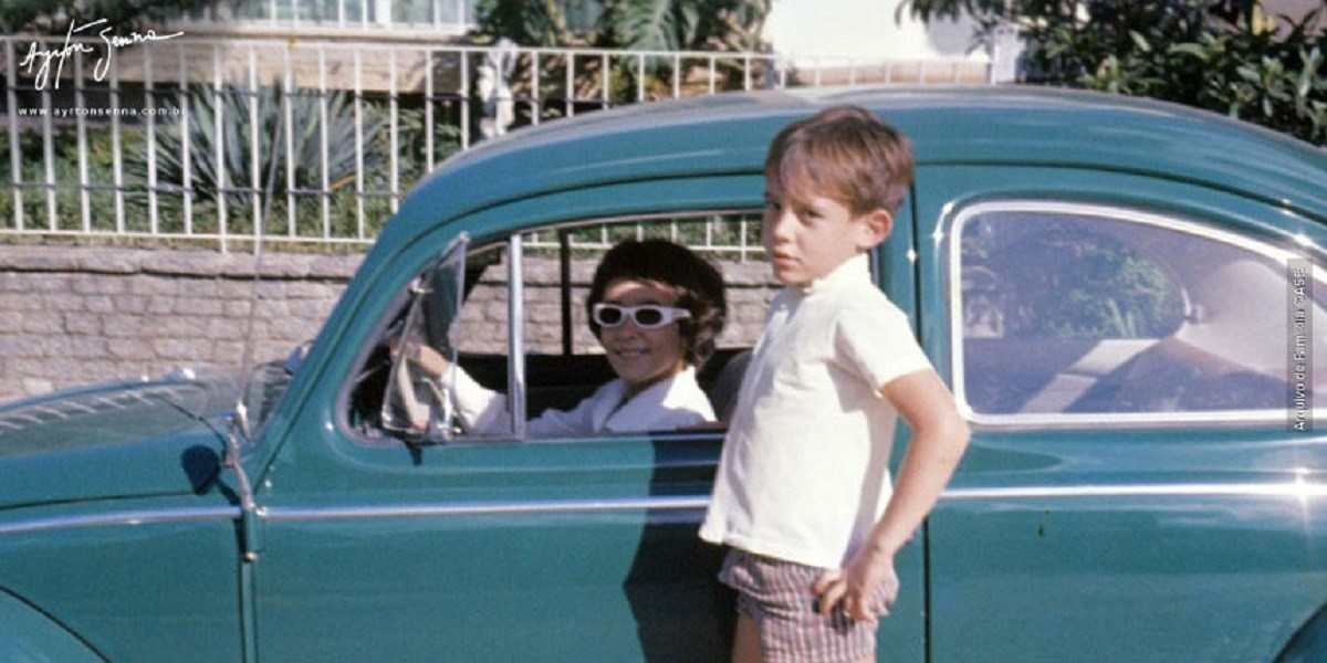 Quando criança, Ayrton Senna dirigia o carro da família