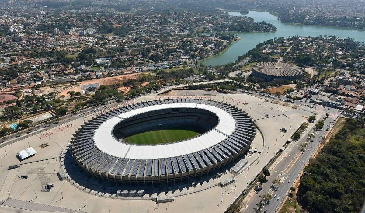 Vista superior do Estádio Mineirão em Belo Horizonte
