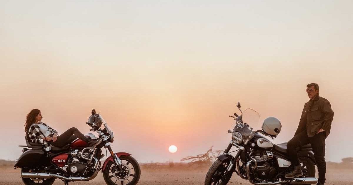 A Royal Enfield Super Meteor 650 não nega a sua vocação estradeira
