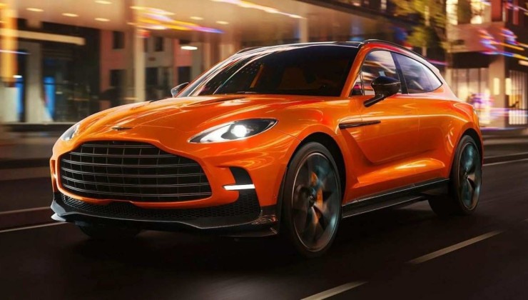 SUV lançado em 2022 recebeu atualizações chamativas em seu interior -  (crédito: Aston Martin/Divulgação)