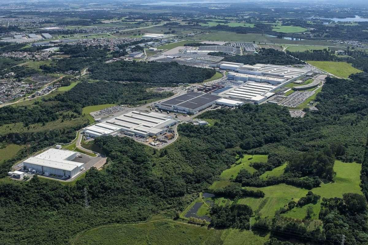 Vista aérea da fábrica da Renault em São José dos Pinhais (PR), conhecida como Complexo Industrial Ayrton Senna