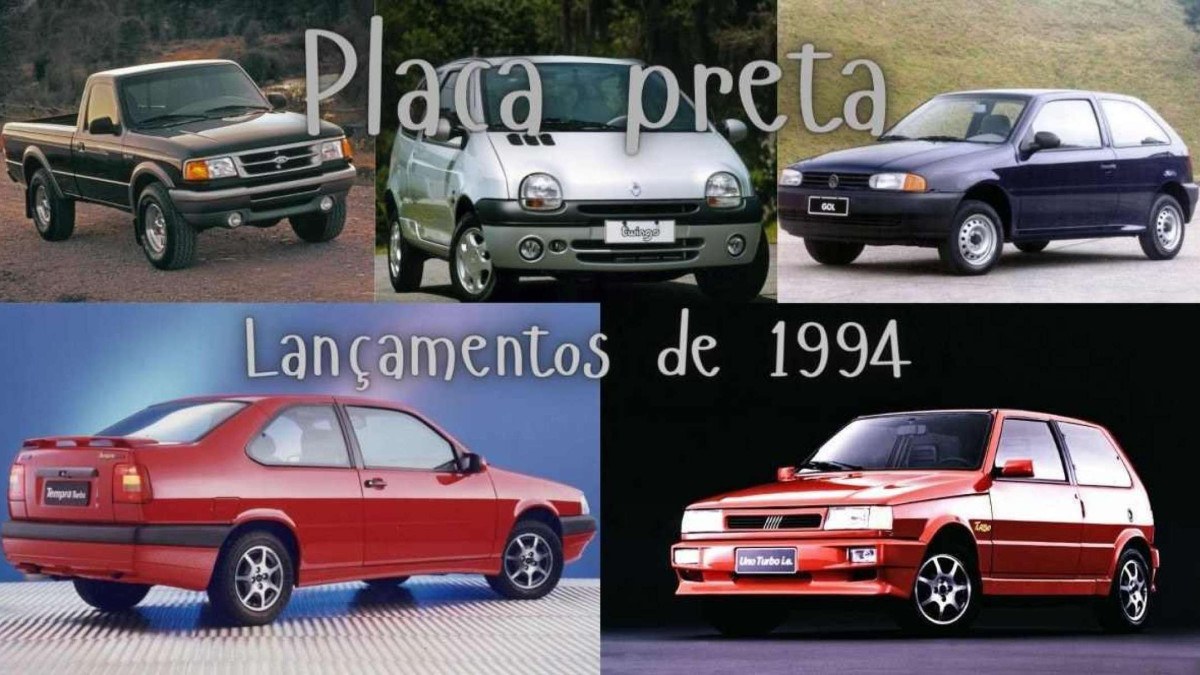 Carros lançados em 1994 e que já podem receber placa preta