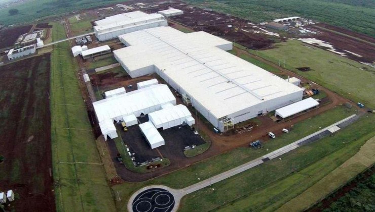 Vista aérea da fábrica da Great Wall Motors (GWM) em Iracemápolis, interior de São Paulo