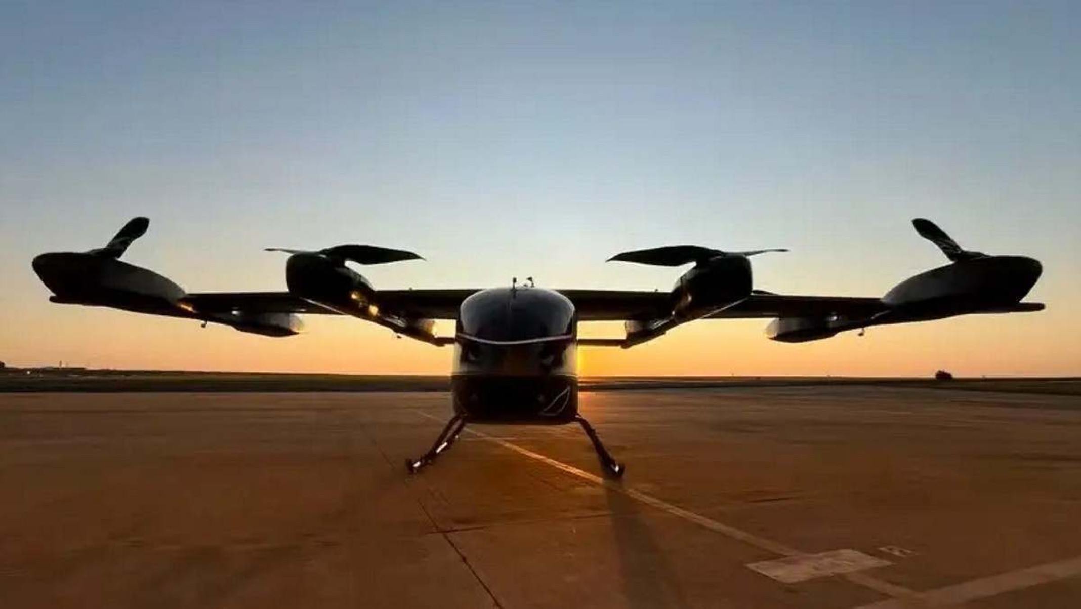 Prot&oacute;tipo de eVTOL da Eve Air Mobility, empresa da Embraer, foi apresentado na Inglaterra.