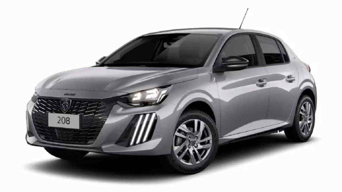 As rodas de liga leve aro 16 da versão Allure contribui para a estética refinada do Peugeot 208 2025