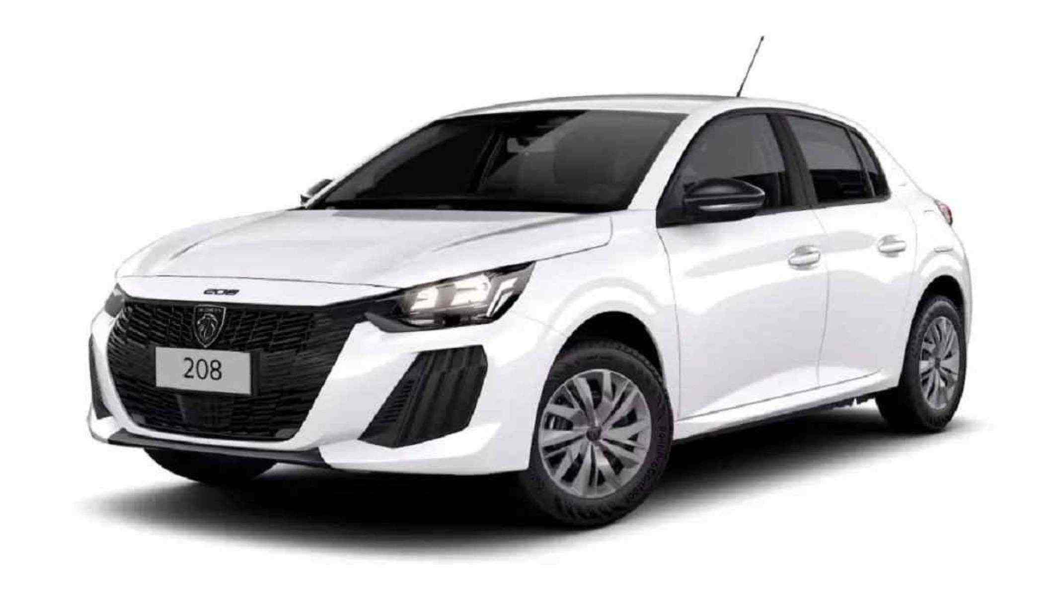 A versão Active de entrada do Peugeot 208 2025 vem equipada com rodas de 15 polegadas 