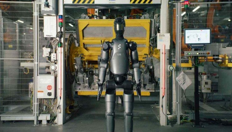 Robô humanoide Figure 02 em ação na fábrica da BMW na Carolina do Sul

 -  (crédito: Bmw/Divulgação)