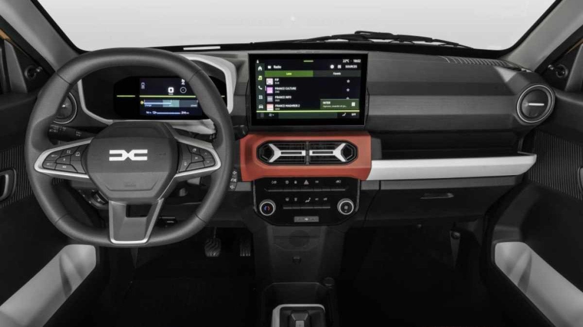 O interior do Dacia Spring é muito mais moderno