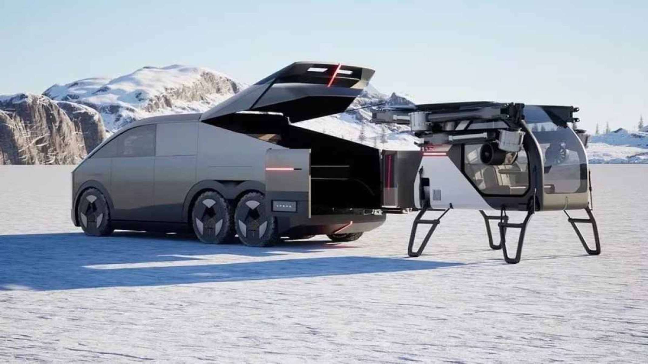 Empresa Xpeng Aeroht chinesa revela rival do Tesla Cybertruck que pode até 