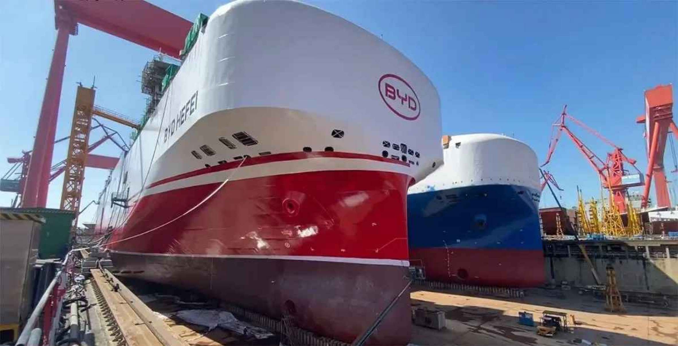 BYD finaliza construção do segundo navio que transporta até 7.000 carros; veja o valor 