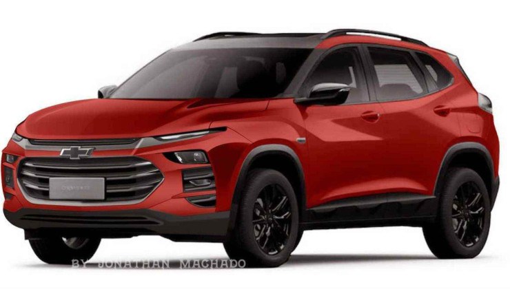 Projeção do Novo Chevrolet Tracker 2025 com base no visual flagrado