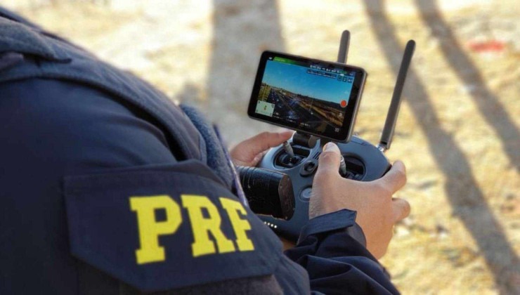 PRF utiliza drones para multar motoristas em rodovias