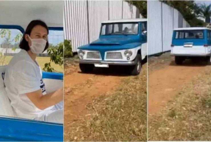 Goleiro Cássio comandando Rural Willys