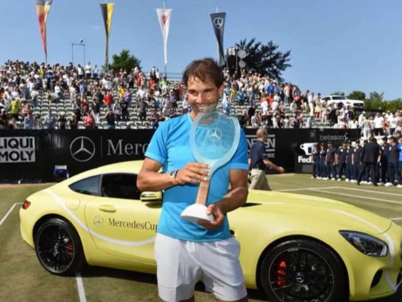 Rafael Nadal ganhou Mercedes AMG amarelo ao conquistar o título do ATP 250 de Sttutgart, em 2016