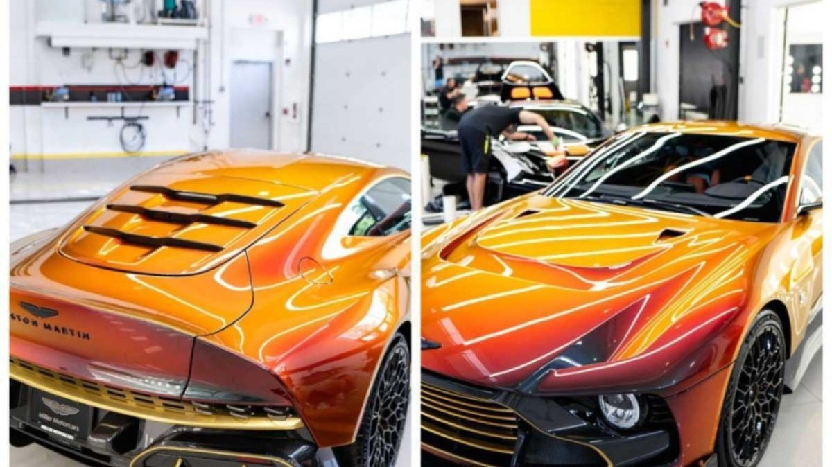 Aston Martin Valour com pintura do tipo "camaleão"