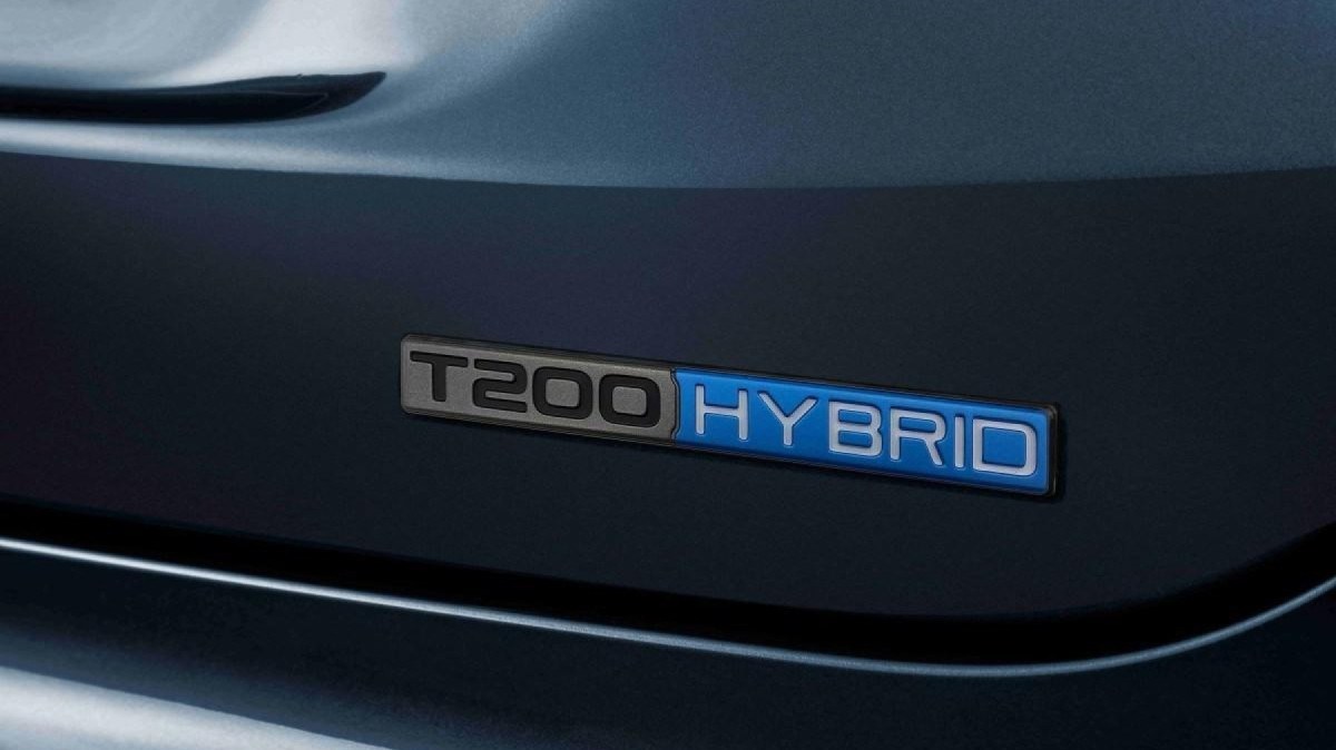 Emblema T200 Hybrid que será exclusividade de Pulse e Fastback híbridos