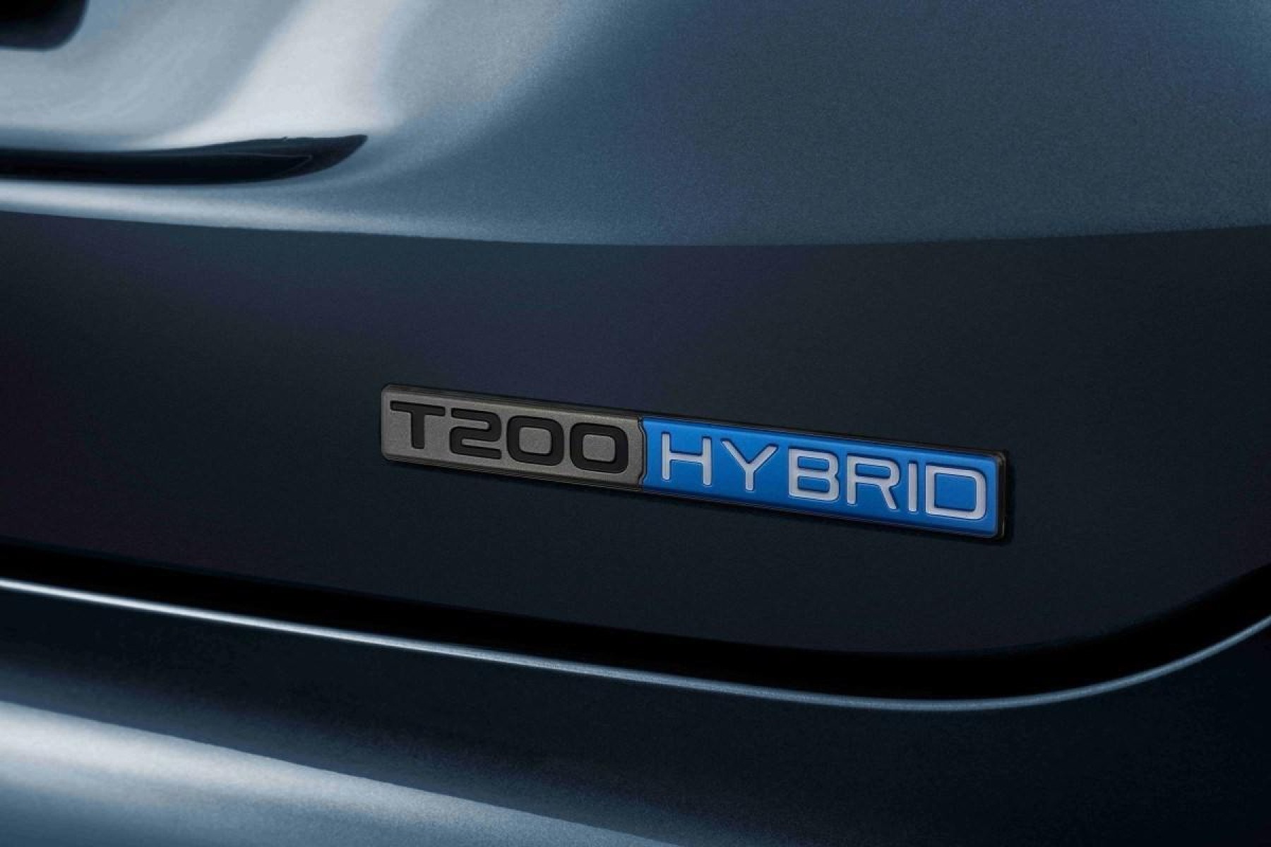 Emblema T200 Hybrid que será exclusividade de Pulse e Fastback híbridos