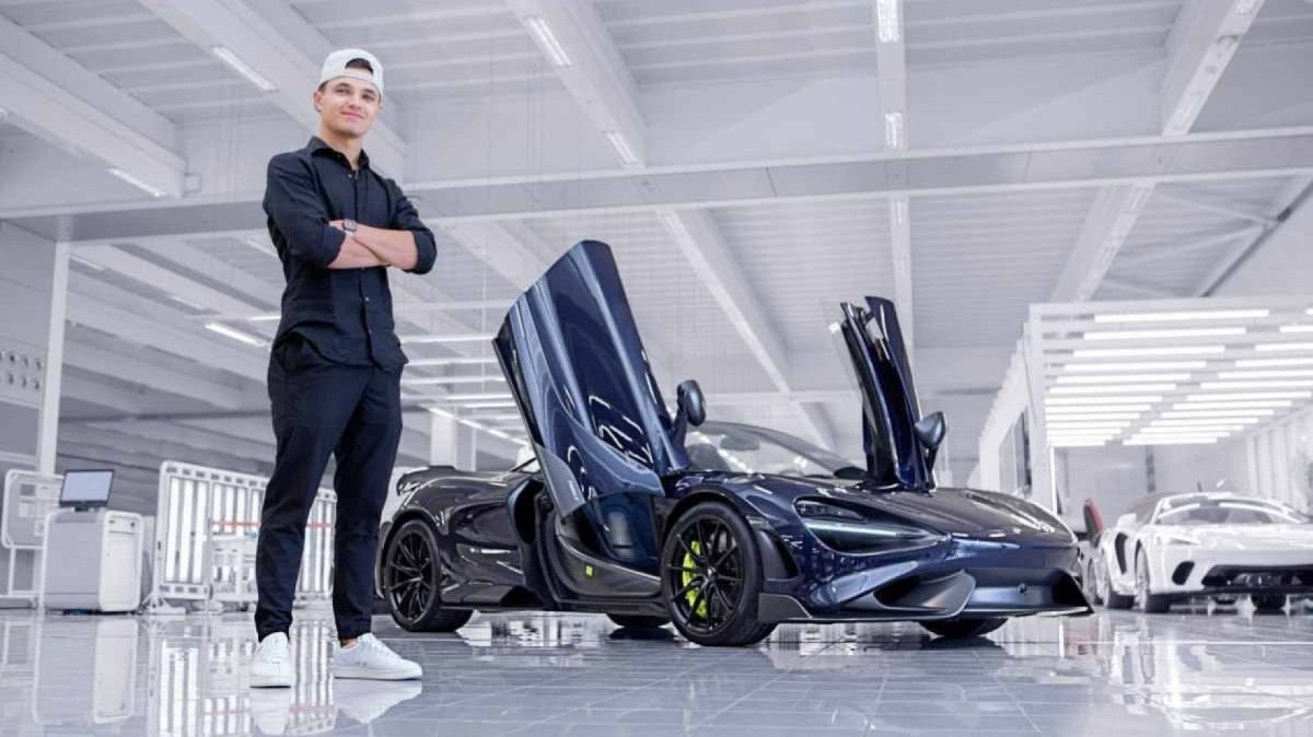Lando Norris, piloto da McLaren possui veículos de diversas marcas em sua coleção