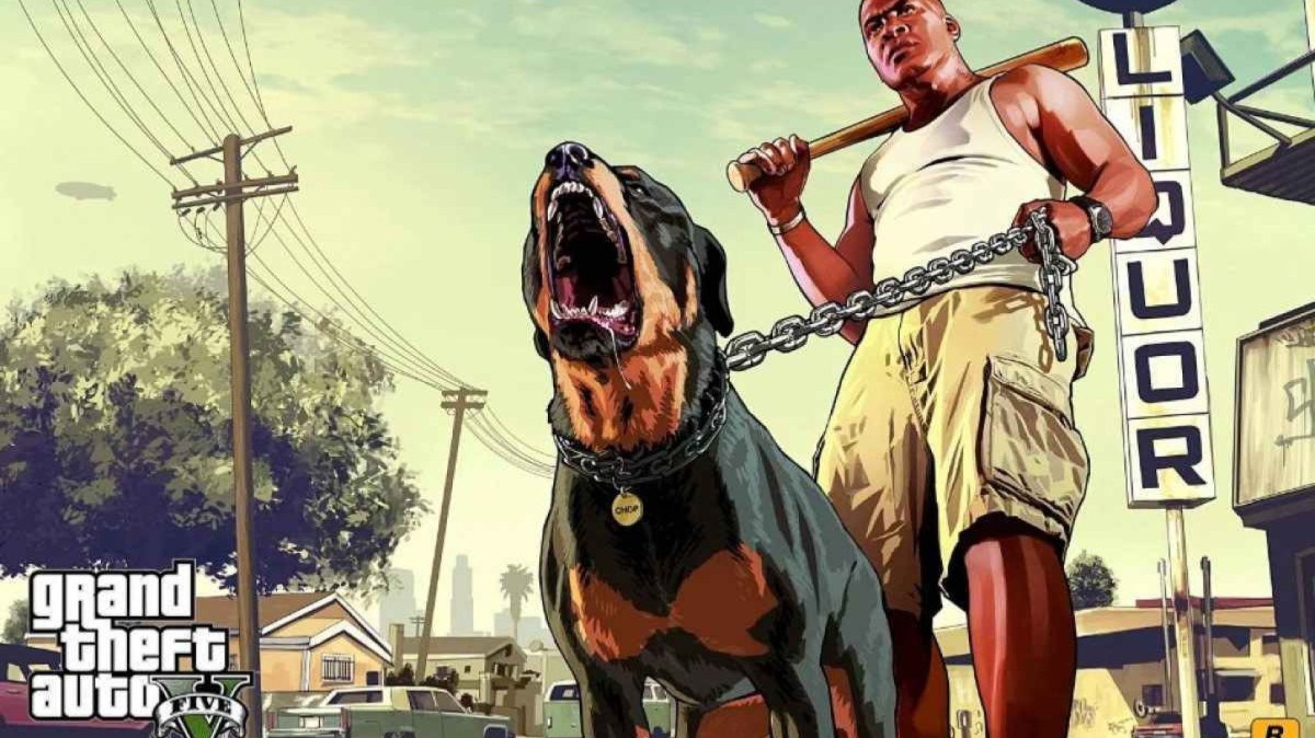 Franklin e seu cachorro Chopper