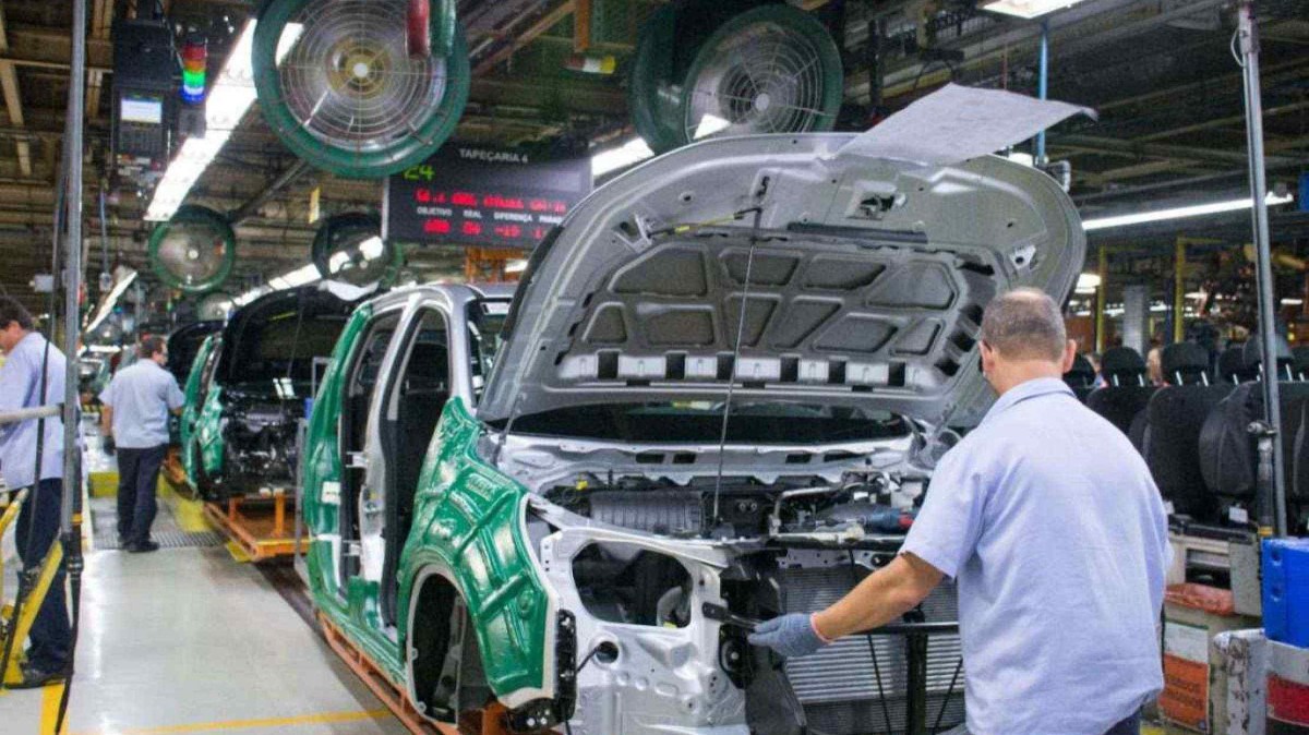 Montagem da Chevrolet S10 na unidade de São José dos Campos