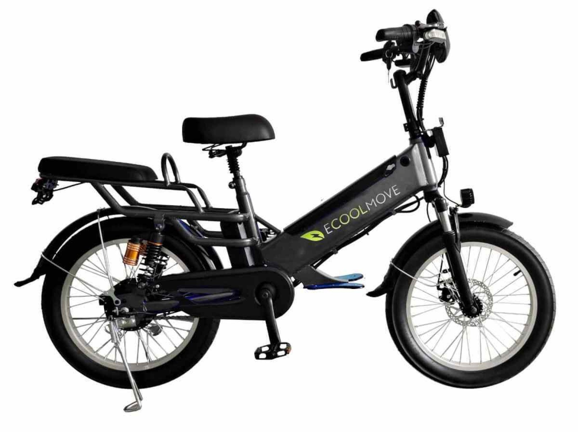 Bike elétrica Ecoolmove EB001 cinza