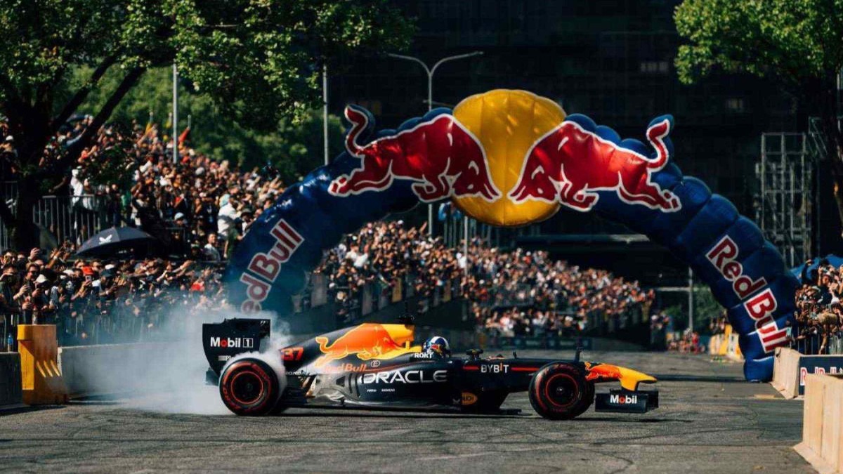 David Coulthard no Red Bull Showrun em Johanesburgo