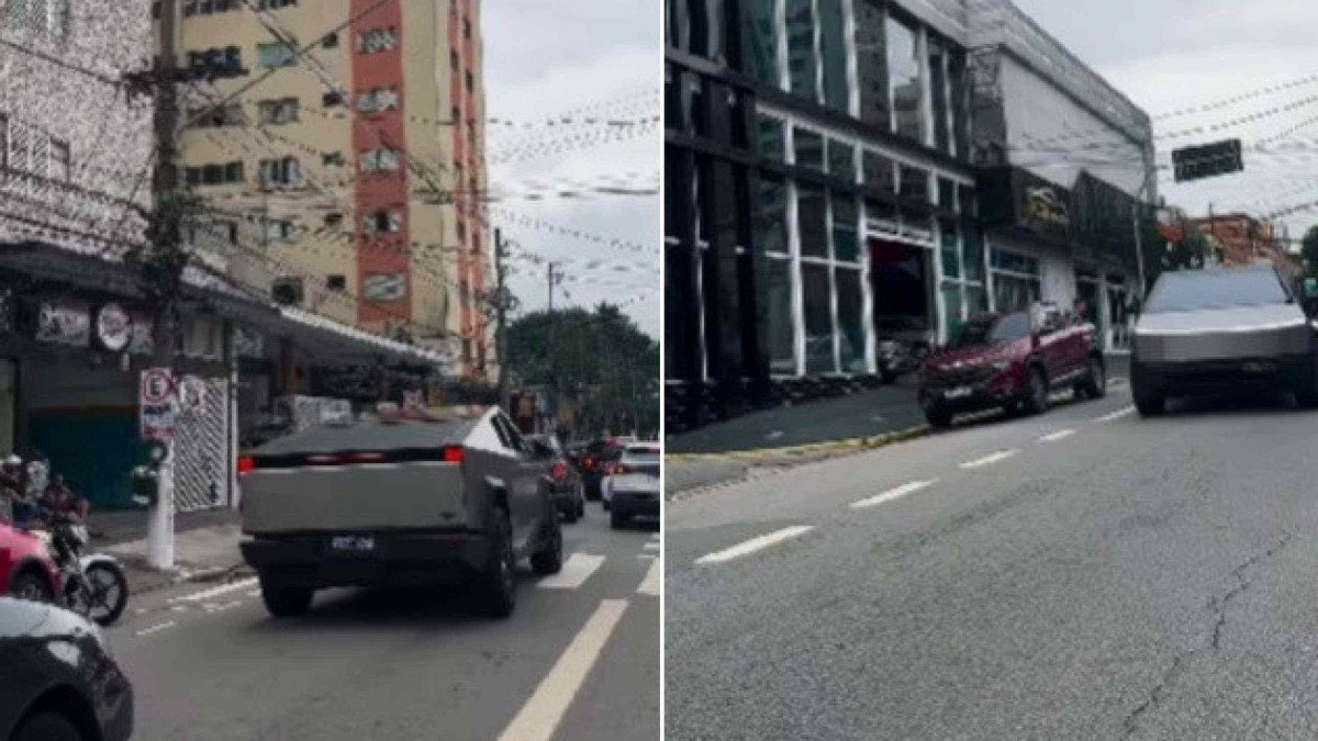 Tesla Cybertruck foi flagrado rodando pelo Tatuapé