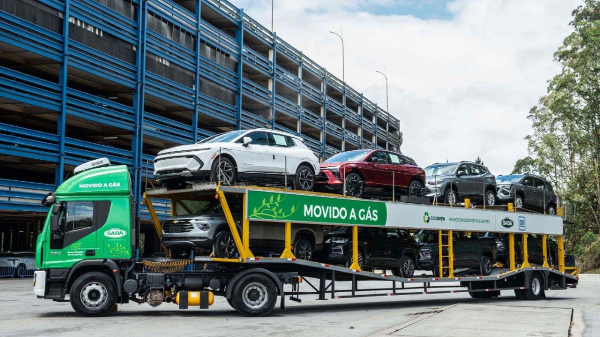 A General Motors vai transportar os carros da Chevrolet de São Caetano a São Bernardo com caminhões movidos a gás natural