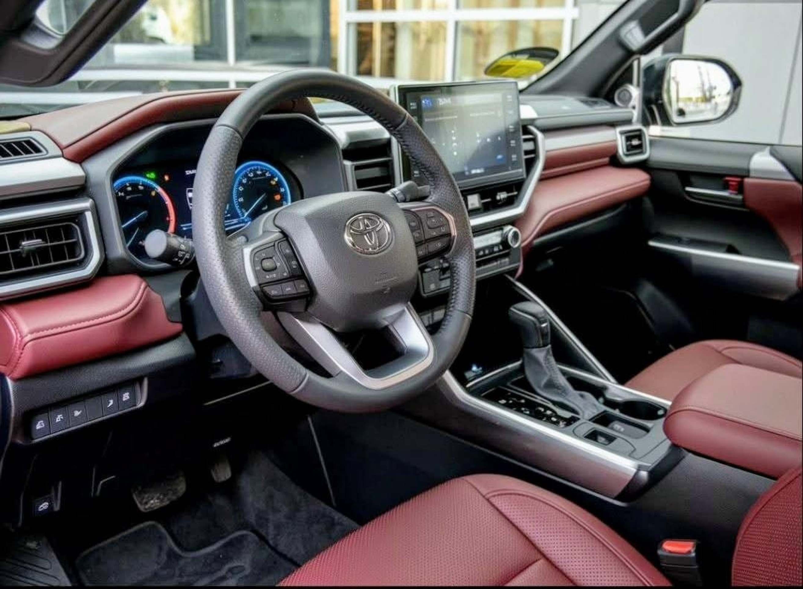 Projeção do interior da nova geração da Toyota Hilux 