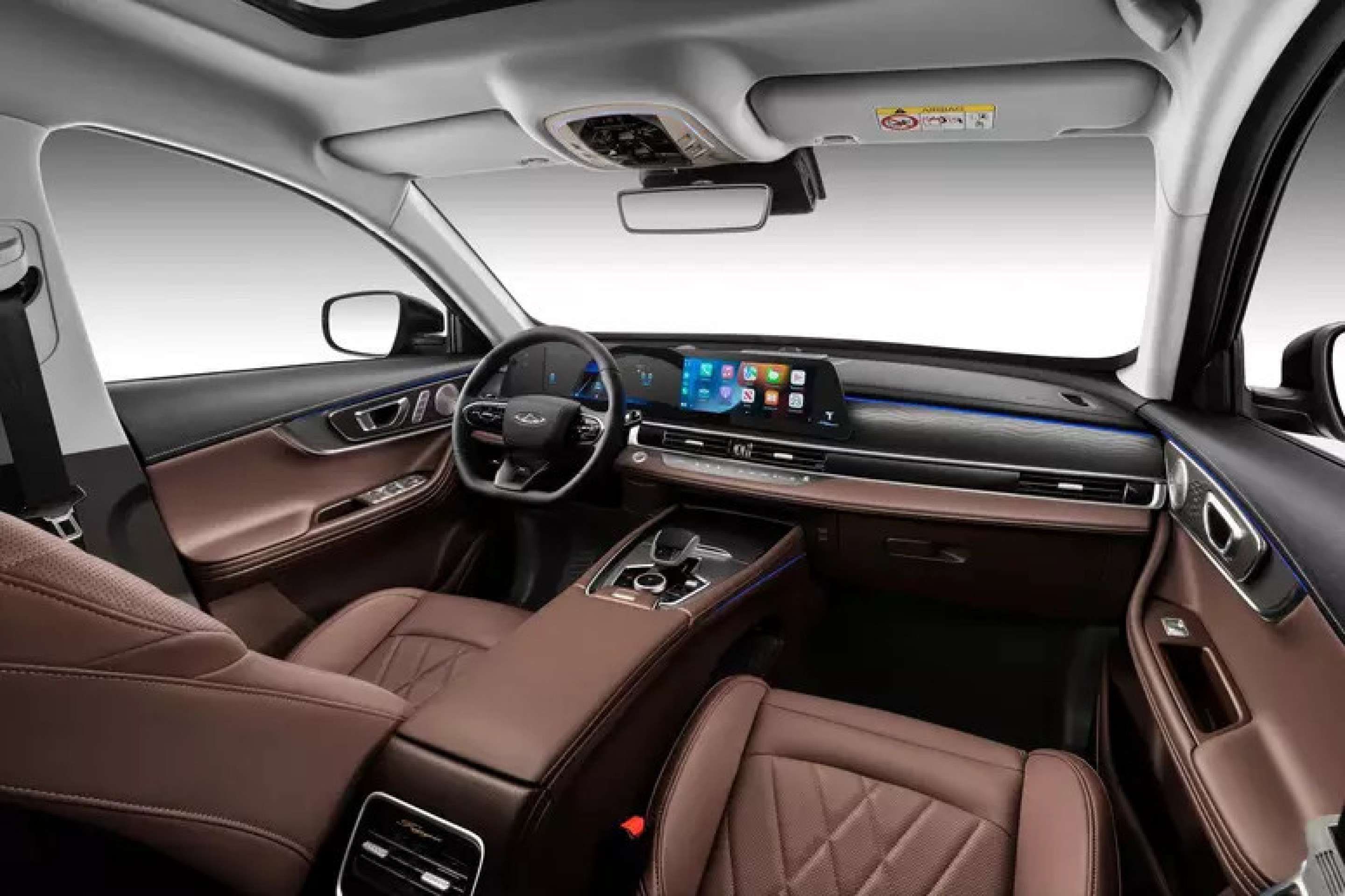 Interior do Tiggo 8 Pro PHEV ganhou pequenas mudanças