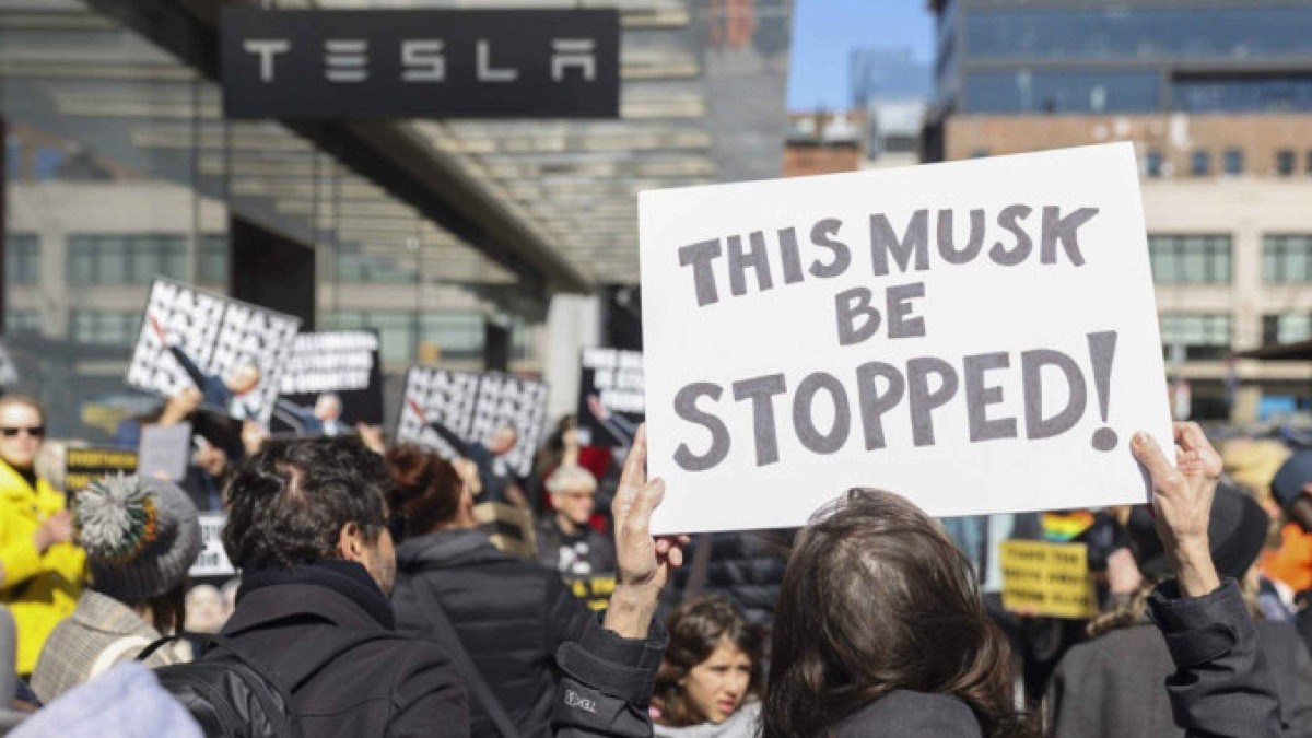 Protestos contra Elon Musk, CEO da Tesla