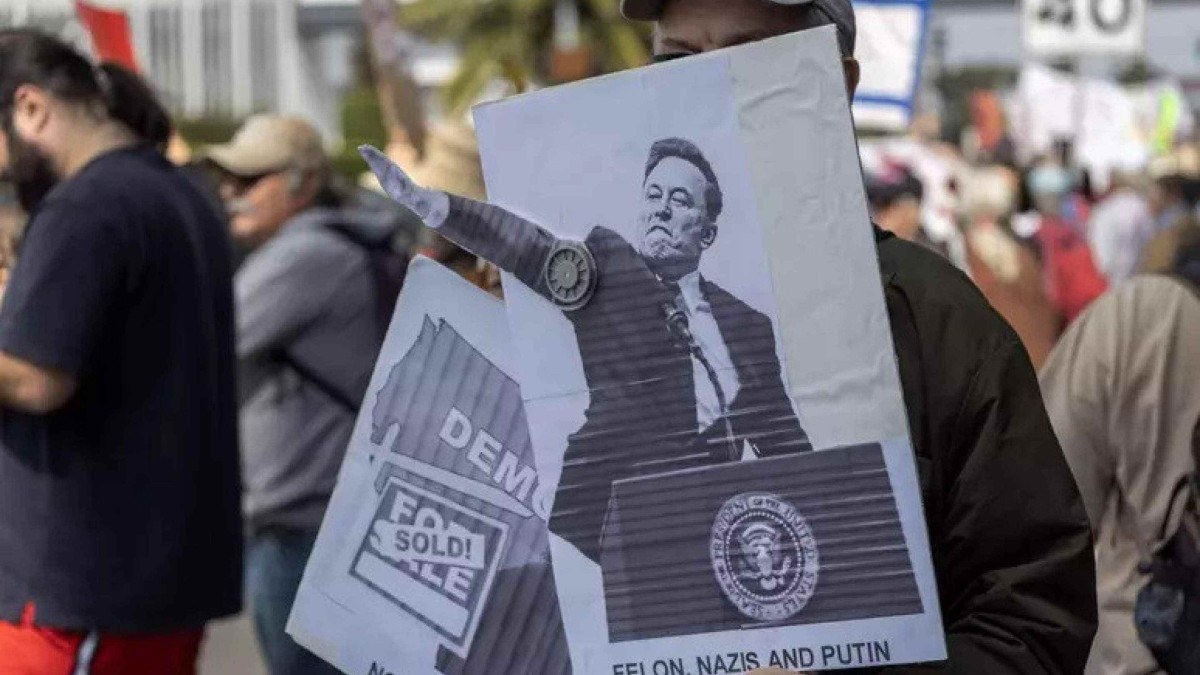 Protestos contra Elon Musk, CEO da Tesla