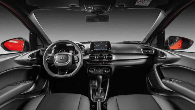 Interior do Fiat Argo 2026 Trekking
