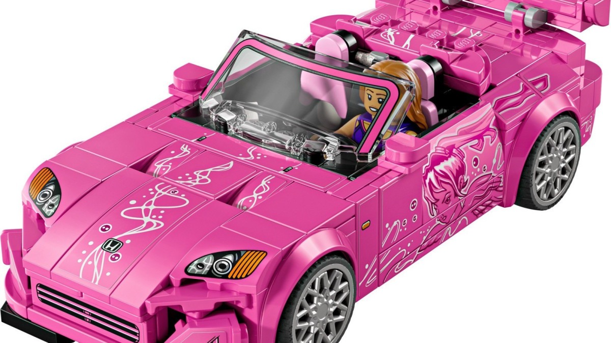 Lego Honda S2000 rosa do Velozes e Furiosos