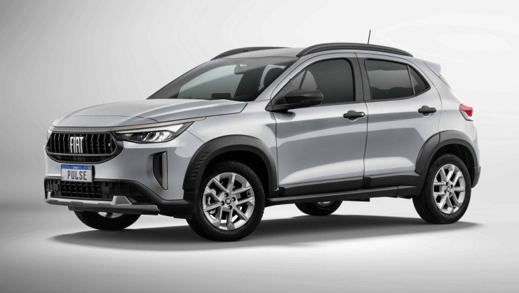 Fiat Pulse T200 AT 2026 prata em estúdio