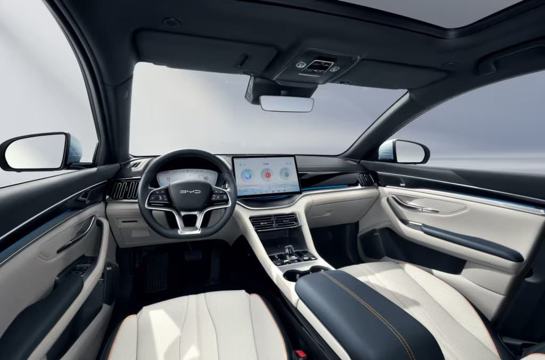 Interior do BYD Song Plus 2026 deve ter mudanças na manopla de câmbio