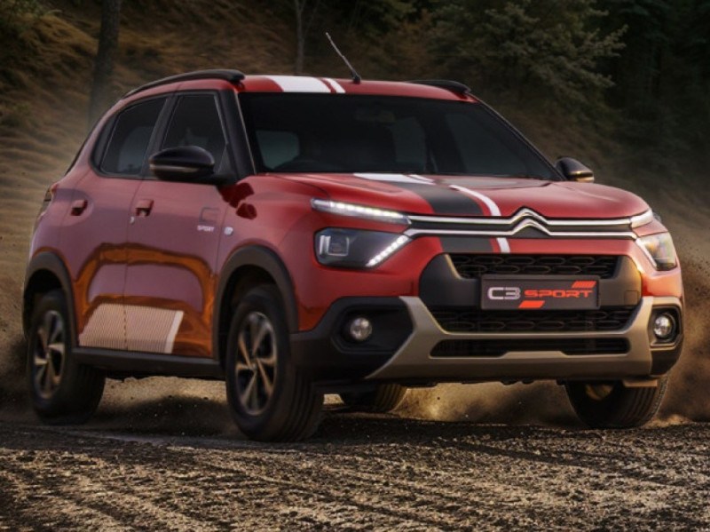 Citroën C3 Sport traz inédita cor vermelha