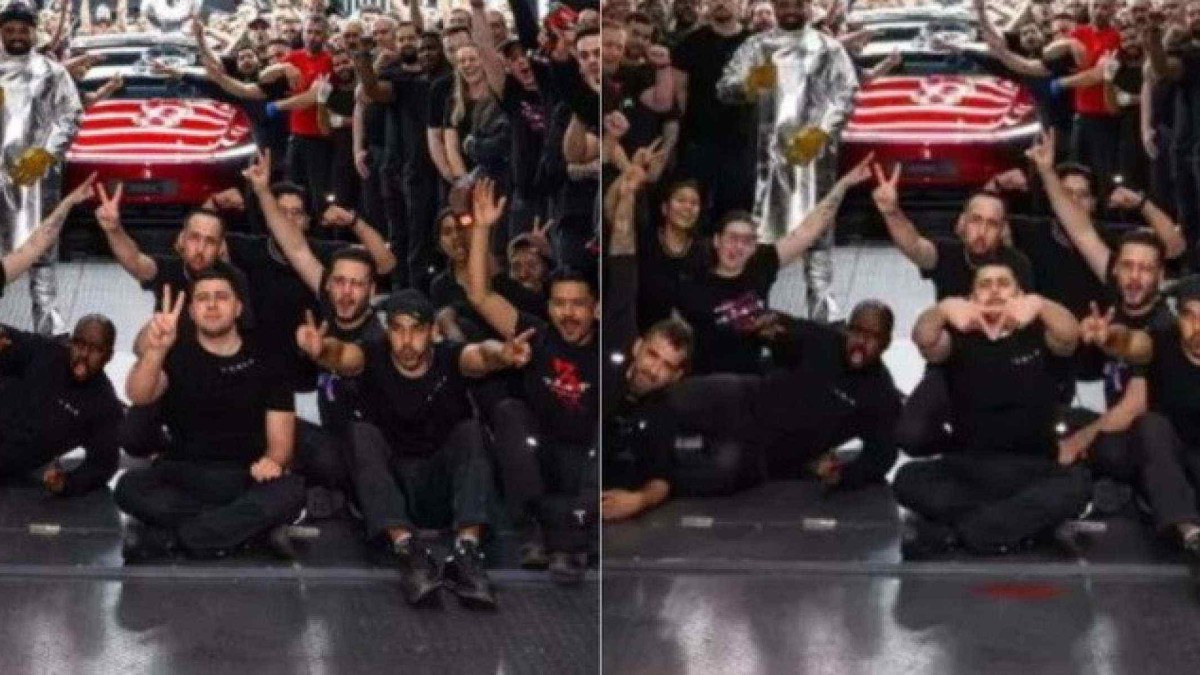 Tesla precisou modificar a foto após repercussão nas redes sociais