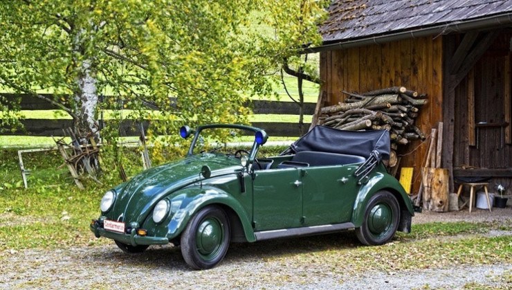 Esse modelo de Fusca era usado com ambulância, durante a Segunda Guerra