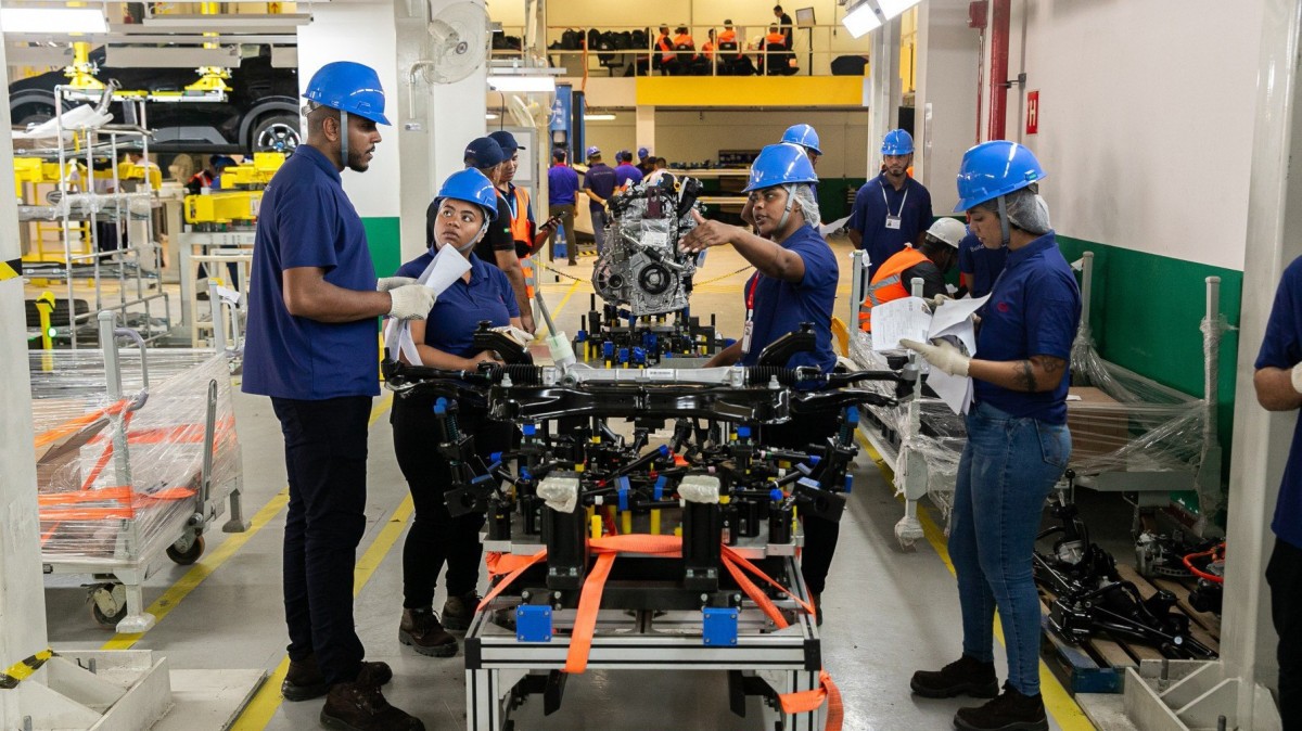 Linha de produção da BYD