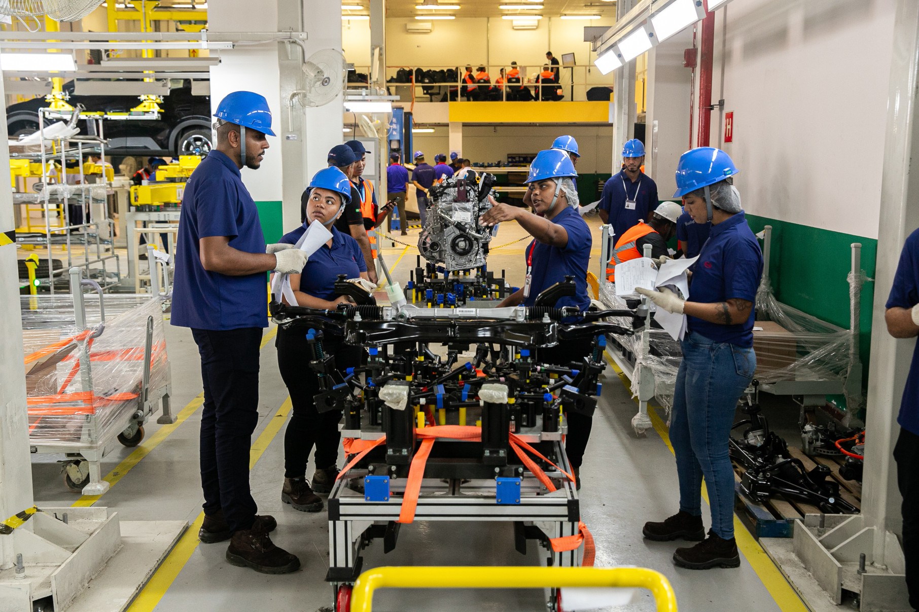 Linha de produção da BYD 100% nacional