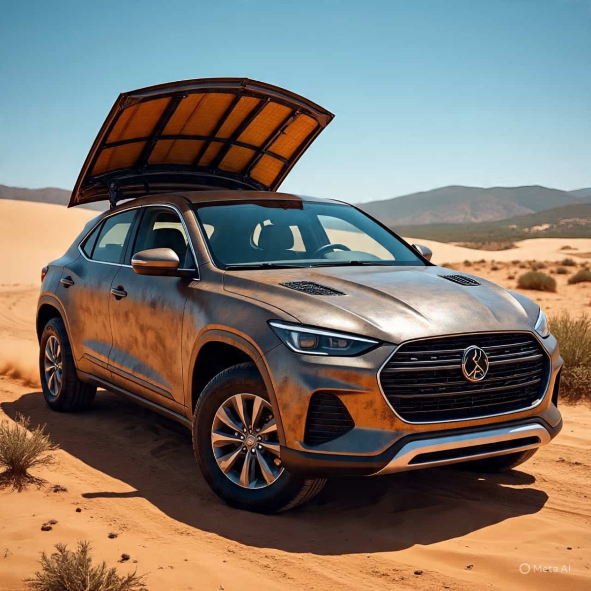 Criado pela Meta, o Caatinga Runner é um carro movido a energia solar.