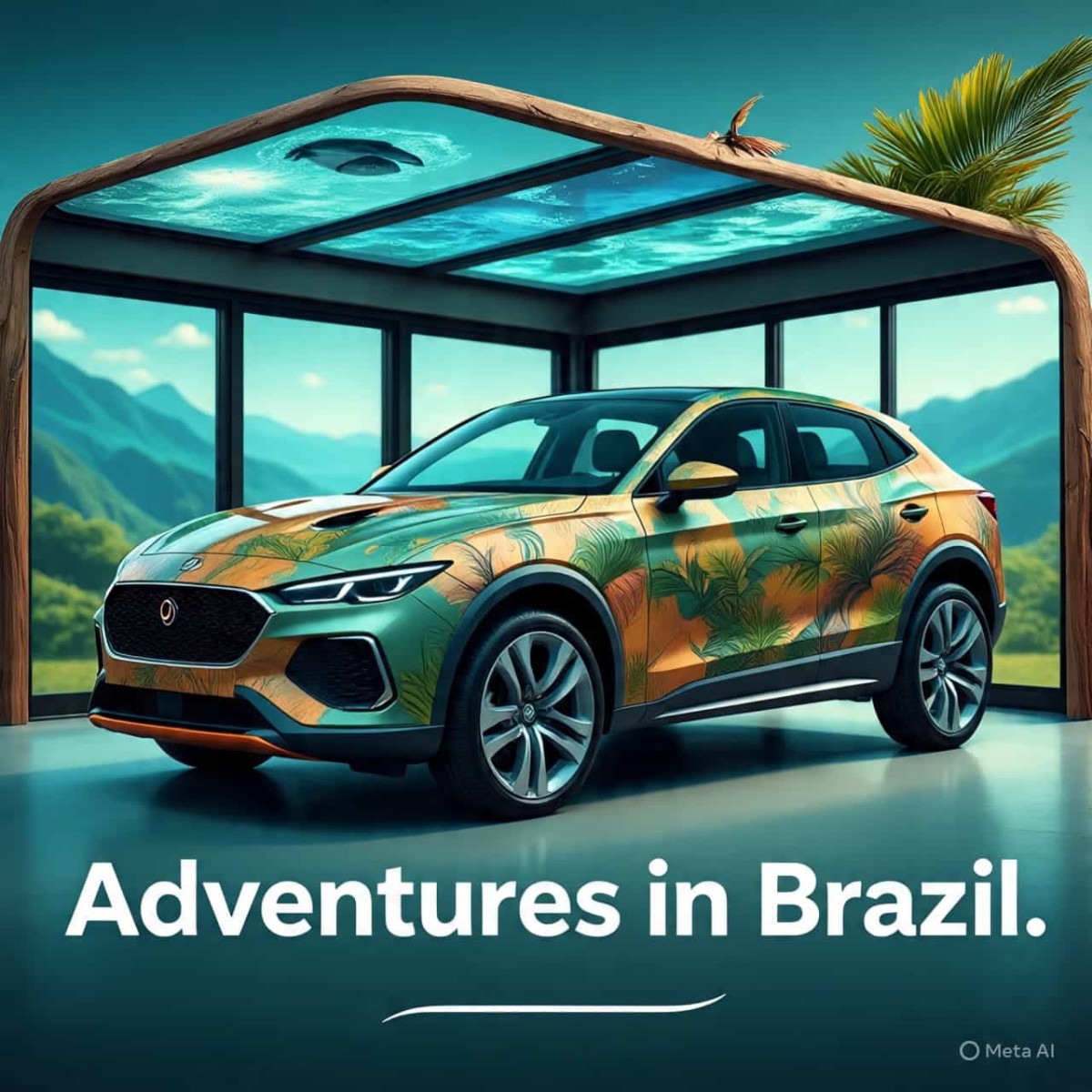 Criado pela Meta, o Pantanator FX – O Caçador de Aventuras Alagadas tem cor camuflada com escamas e penas holográficas